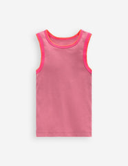 Crochet Trim Ribbed Vest-Pink Haze / Boden Sale