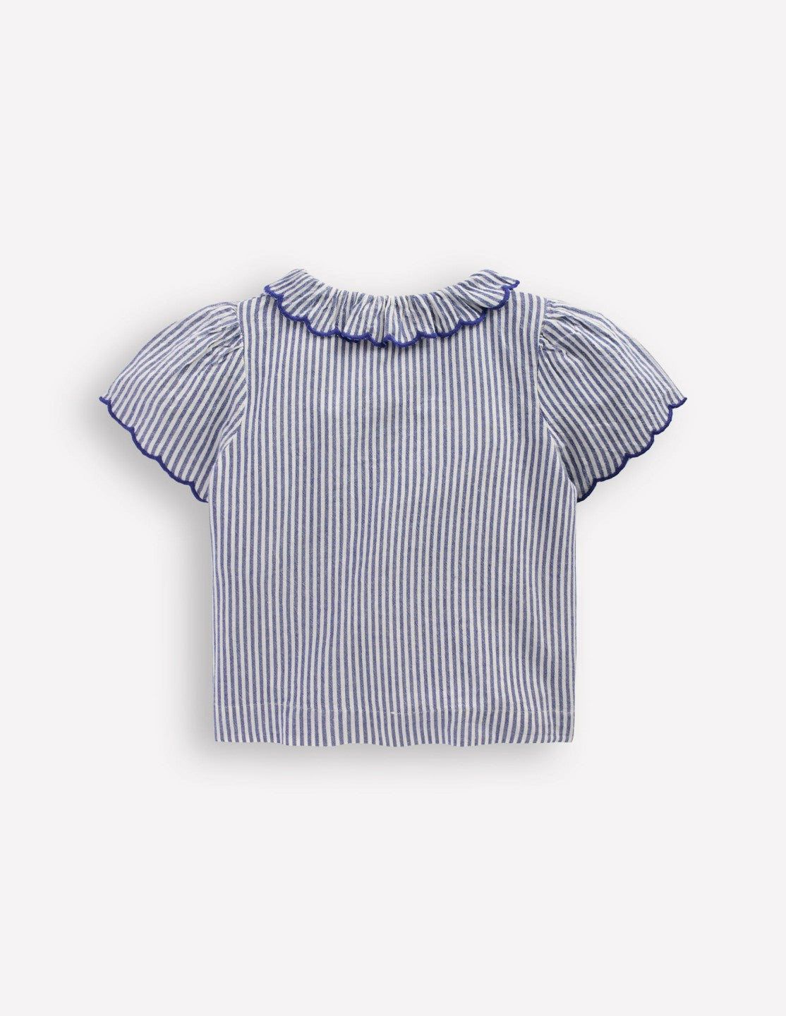 Button-through Blouse-Blue/Ivory Stripe / Boden On sale