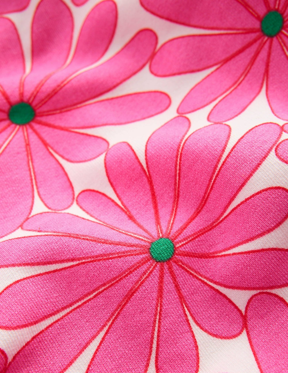Printed Sweatshirt-Festival Pink Giant Daisy / Boden us
