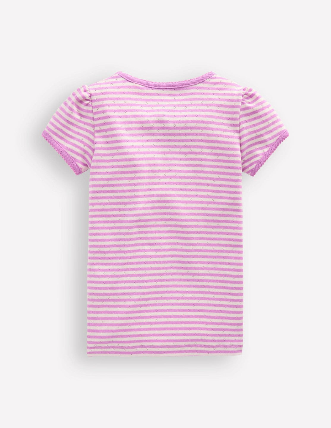 Short Sleeve Pointelle Top-Sugared / Boden
