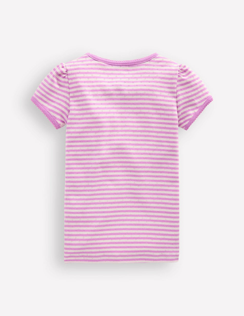 Short Sleeve Pointelle Top-Sugared / Boden