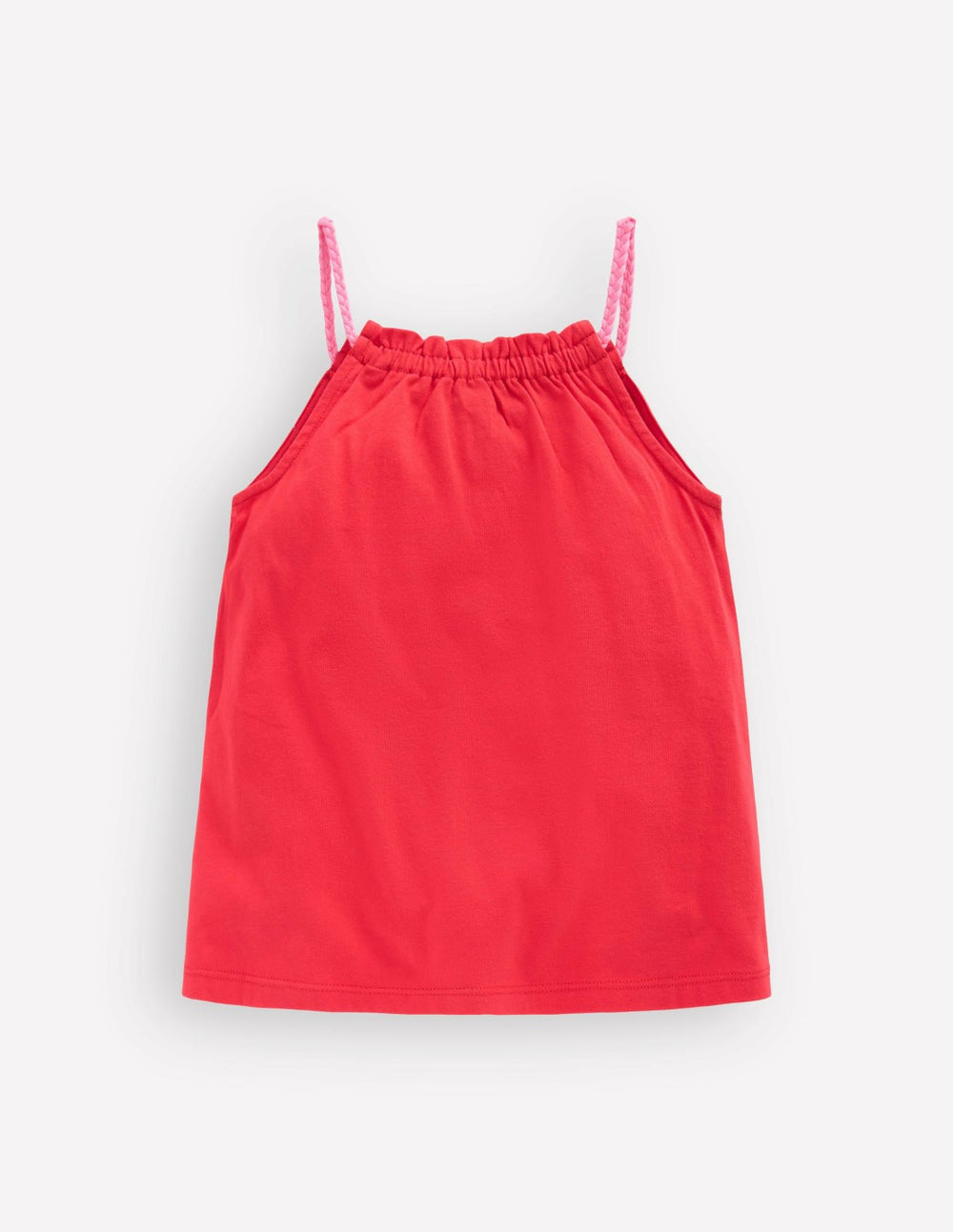 Plaited Strap Embroidered Tank-Spicy Red / Boden Outlet