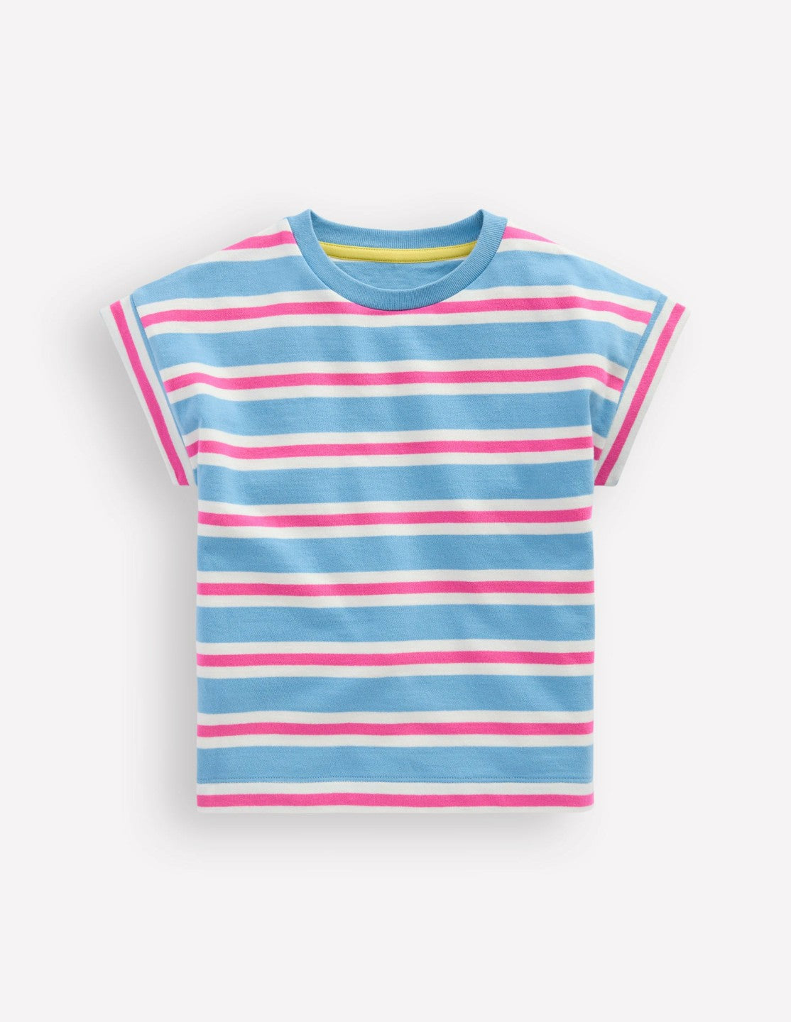Short Sleeve Sweat Top-Blue Stripe / Boden On sale