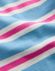 Short Sleeve Sweat Top-Blue Stripe / Boden On sale