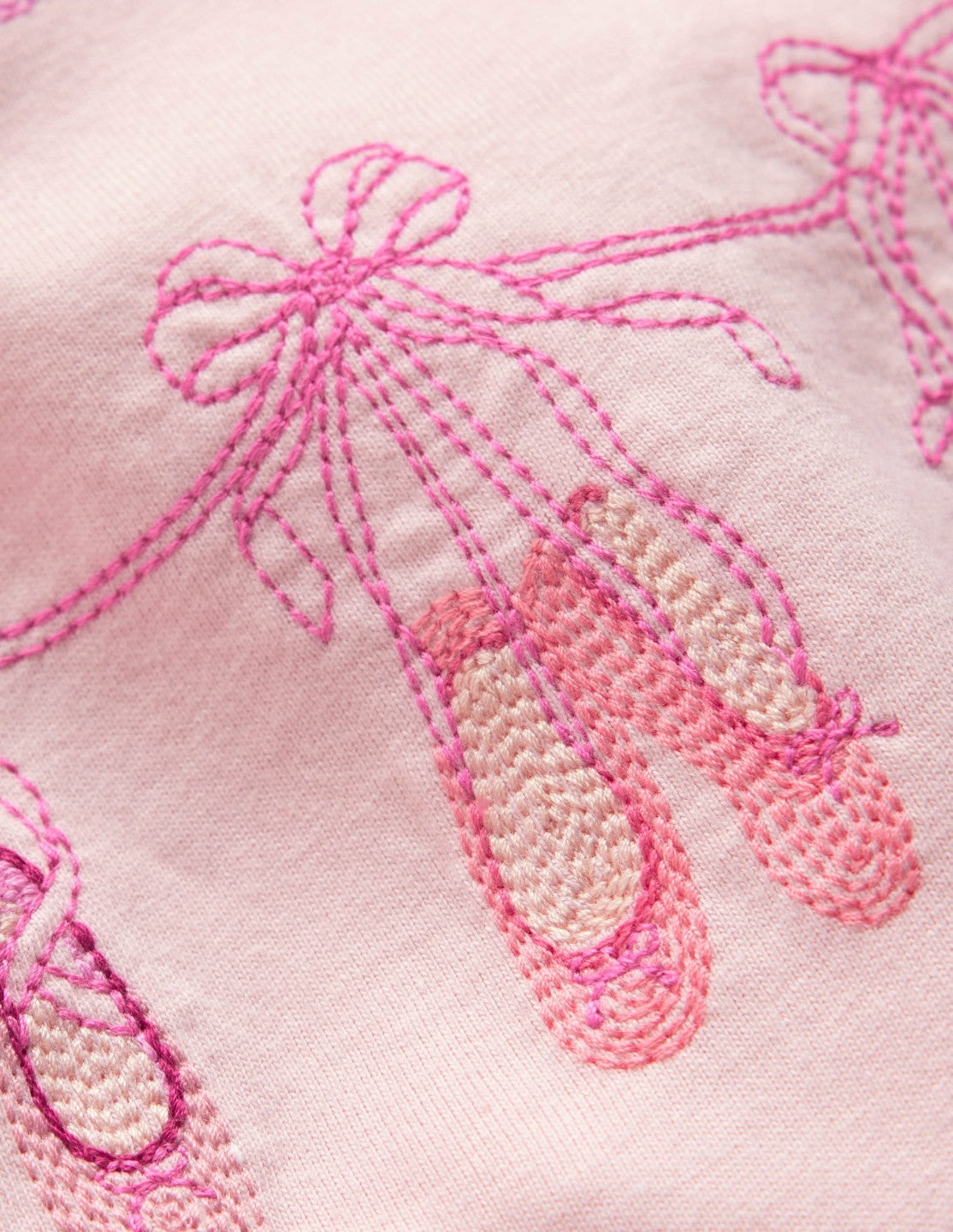 Puff Sleeve Superstitch Top-French Pink Ballet Shoes / Boden