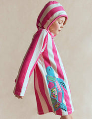 Fun Romie Towelling Zip-Up-Sorbet Pink Turtles / Boden Discount