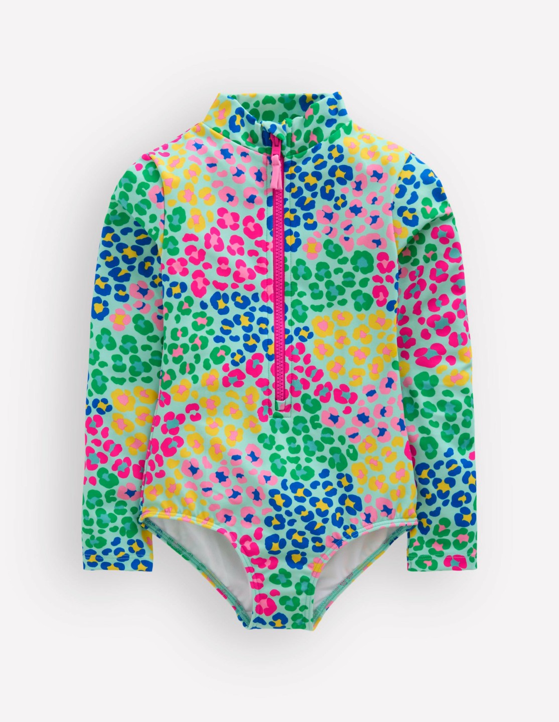 Long-sleeved Swimsuit-Multi Leopard / Boden us
