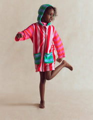 Romie Towelling Zip Throw-On-Multi Stripe / Boden Sale