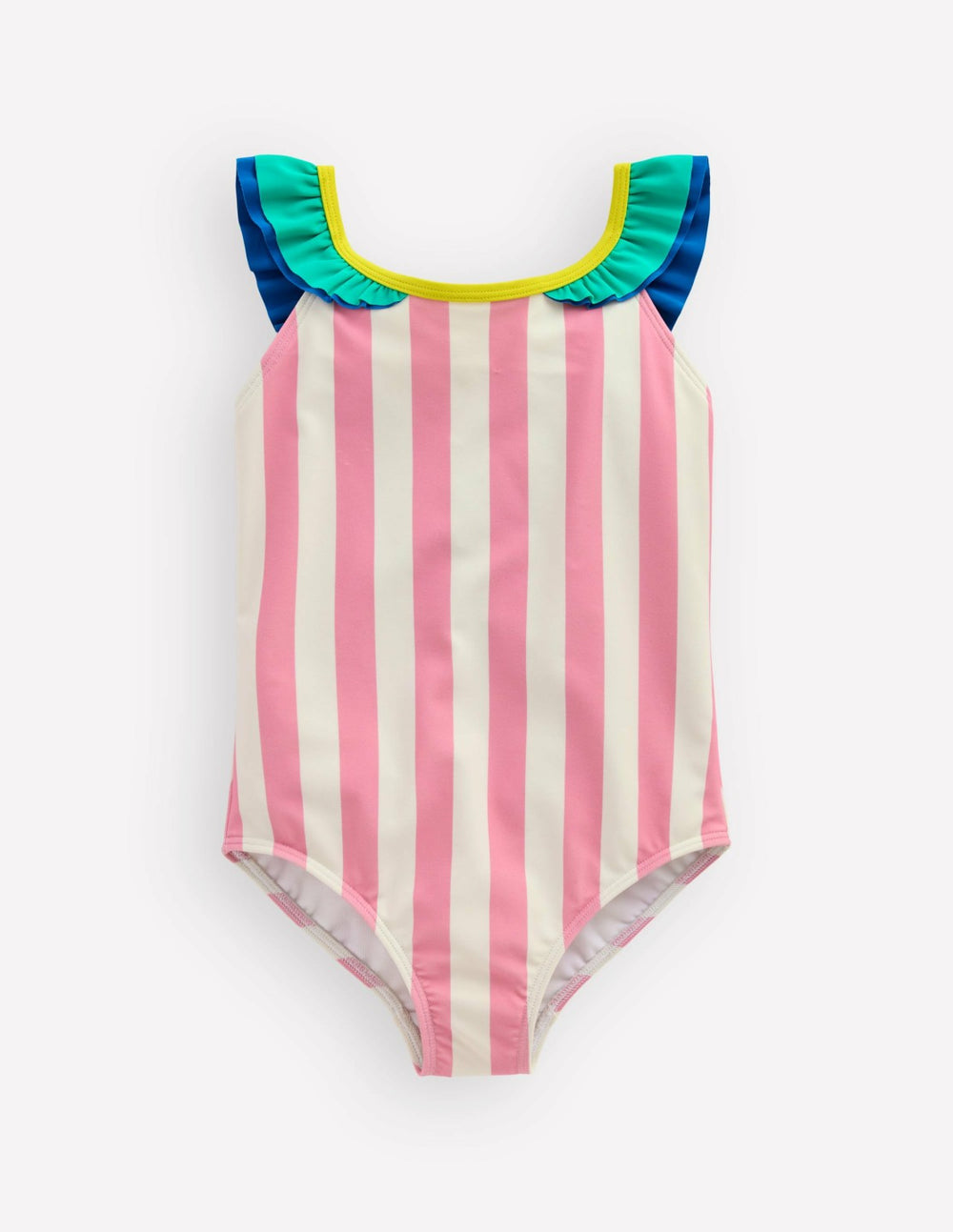 Hallie Frill Strap Swimsuit-Formica Pink Parrot / Boden Outlet