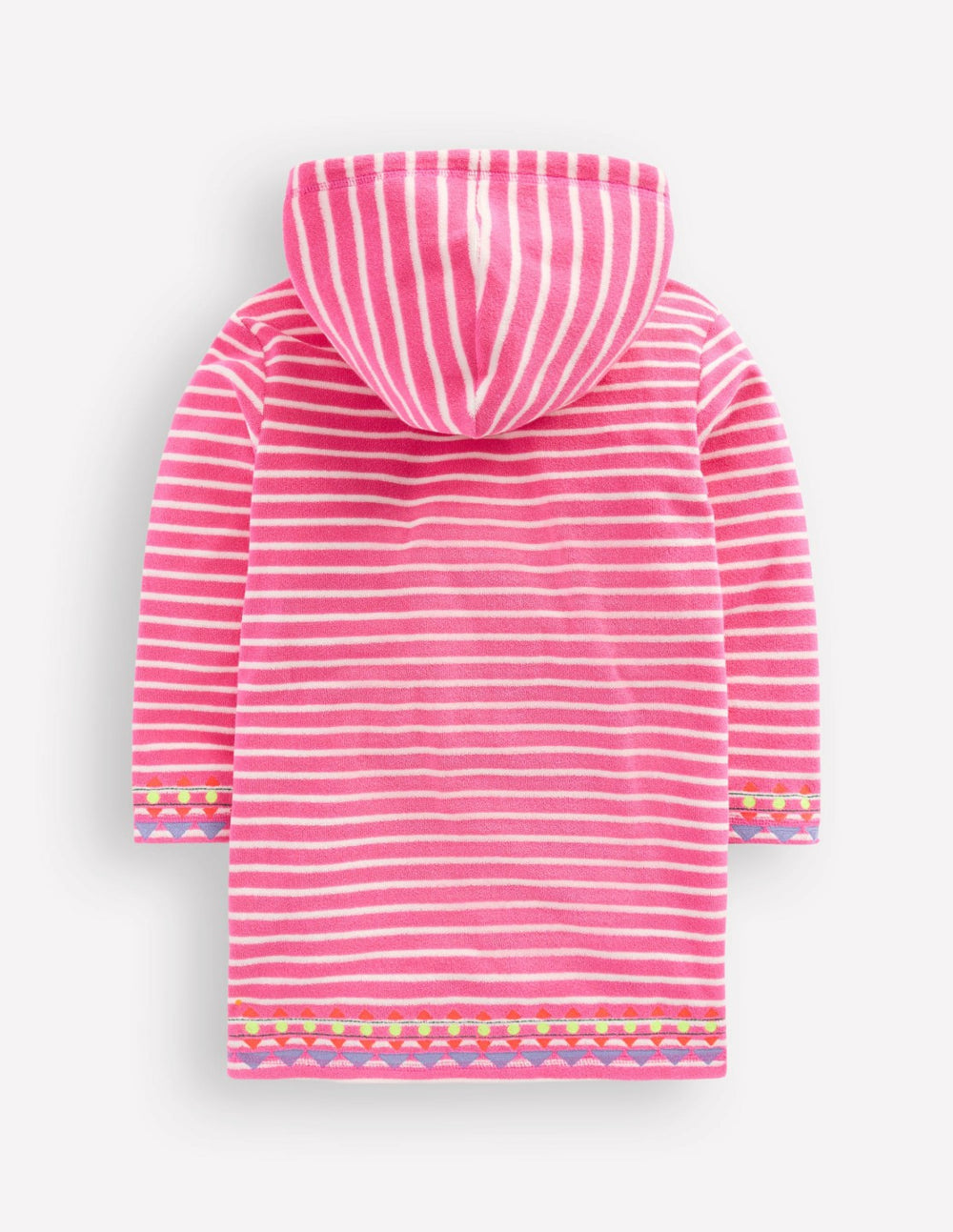 Romie Towelling Zip Throw-On-Sorbet Pink Stripe / Boden Sale