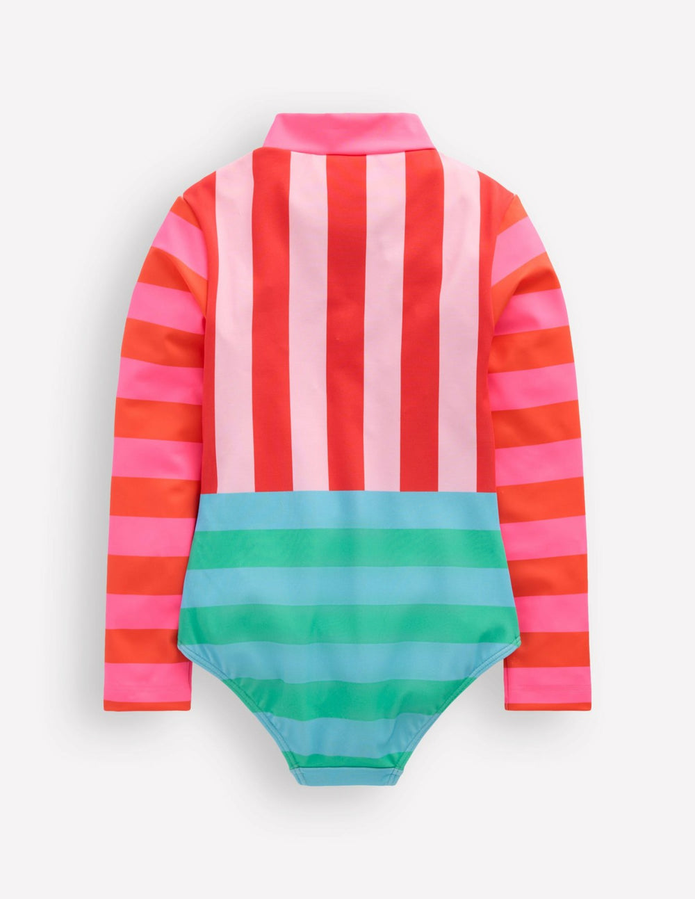 Long-sleeved Swimsuit-Multi Hotchpotch Stripe / Boden Outlet
