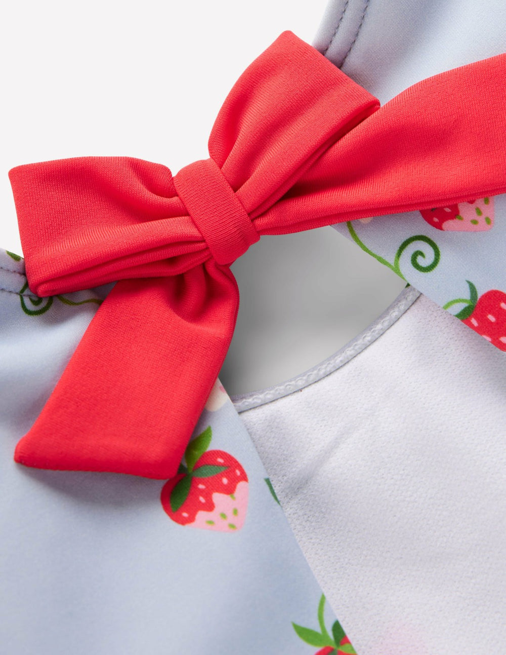 Puff Sleeve Swimsuit-Misty Blue Strawberry Vine / Boden Discount