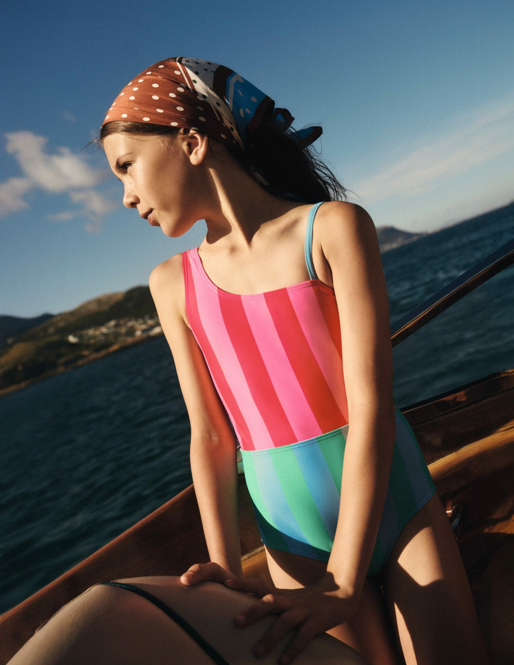 Cut Out Swimsuit-Multi Stripe / Boden On sale