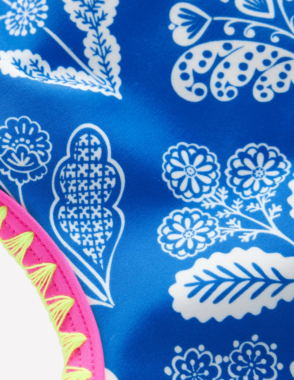 Cut Out Swimsuit-Kingfisher Blue Woodblock / Boden us
