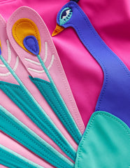 Appliqué Swimsuit-Pink Peacock / Boden Sale