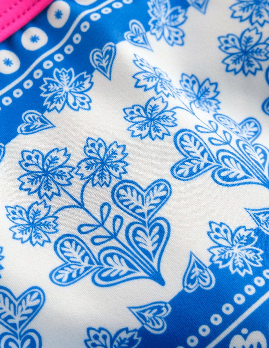 Patterned Bikini Bottoms-Azure Blue Woodblock / Boden On sale
