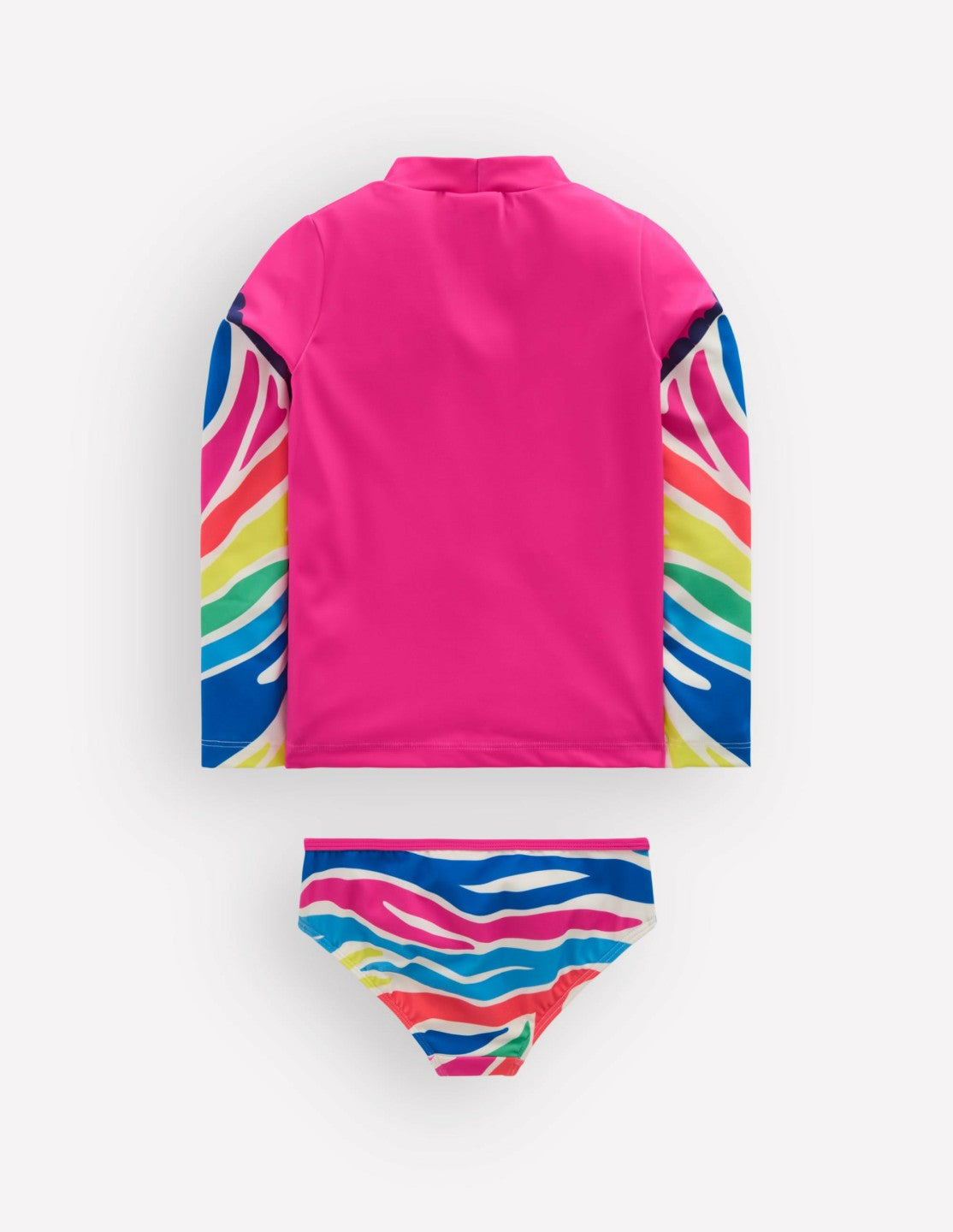 Appliqué Rash Vest Set-Raspberry Pink Zebra / Boden