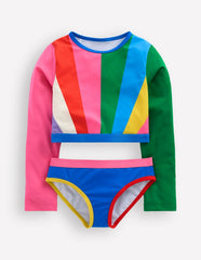 Cropped Rash Vest Set-Rainbow Sunray / Boden Online