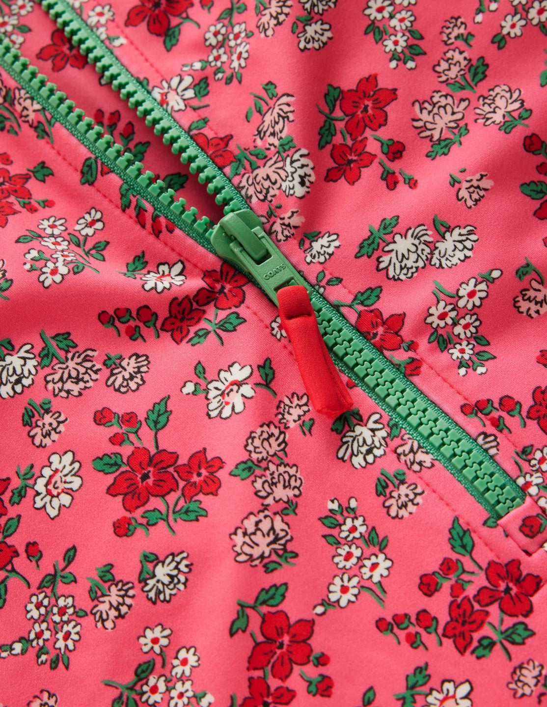 Long-sleeved Swimsuit-Salmon Pink Meadow Floral / Boden Outlet