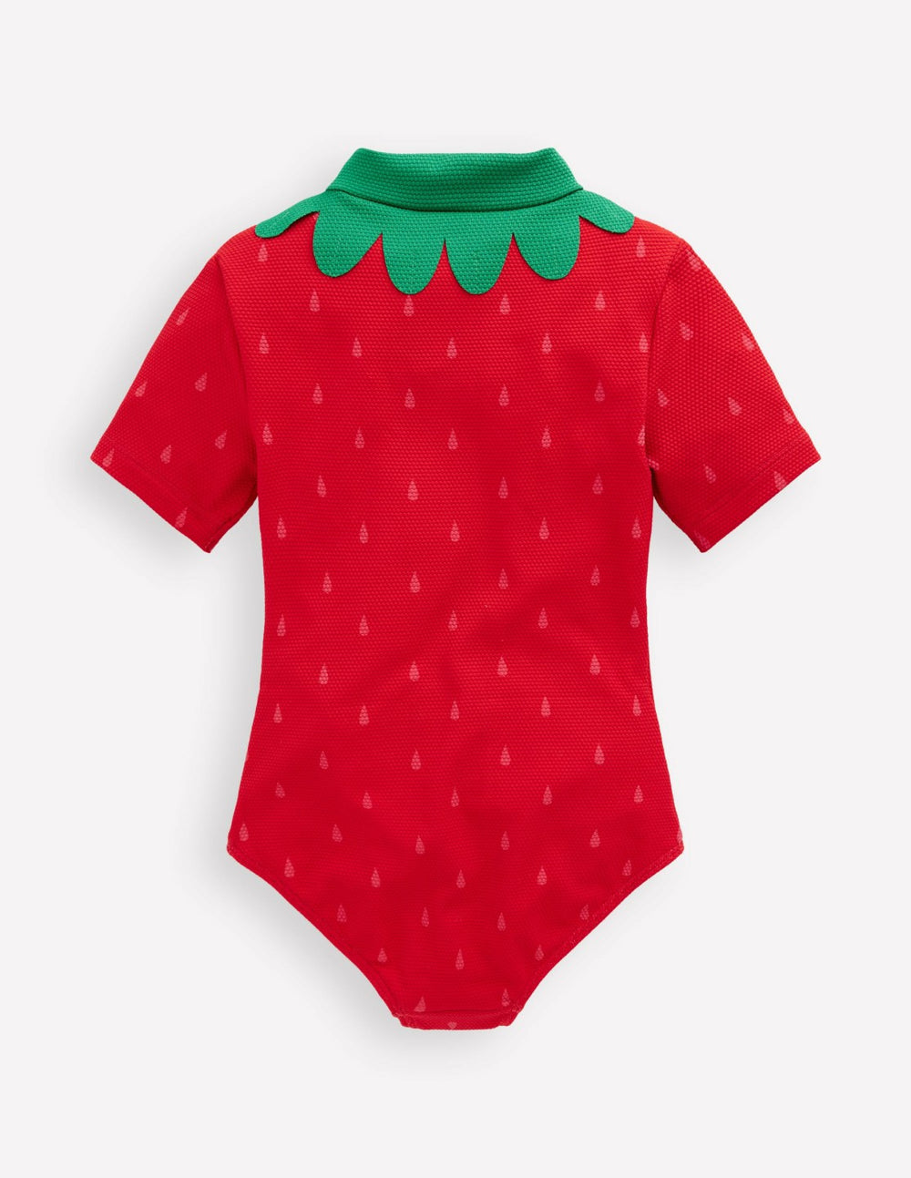 Short-sleeved Swimsuit-Poppy Red Strawberry / Boden On sale