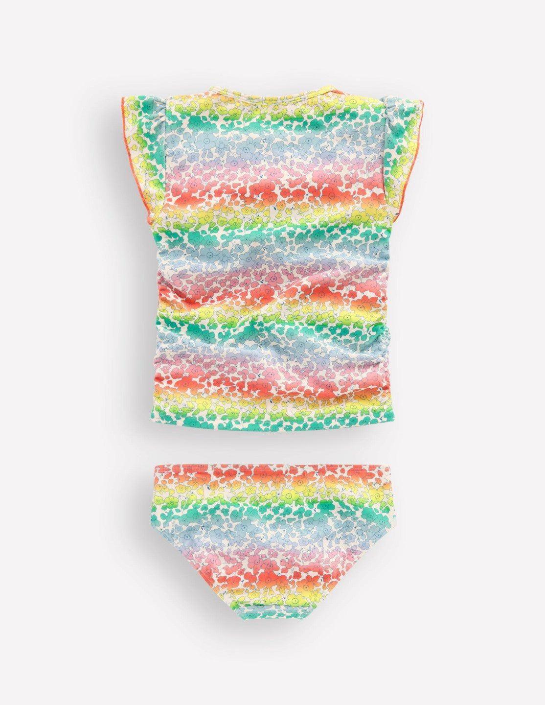 Ruched Tankini Set-Rainbow Ombre Flowerbed / Boden us