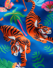Hallie Frill Strap Swimsuit-Jungle Placement / Boden Outlet