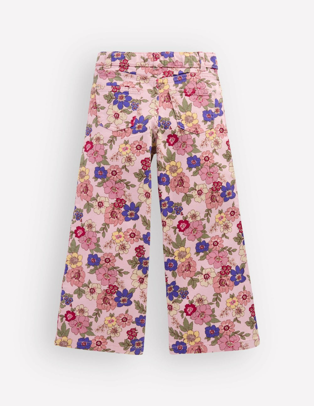 Wide Leg Jeans-Blooming Pink Floral Bloom / Boden Discount
