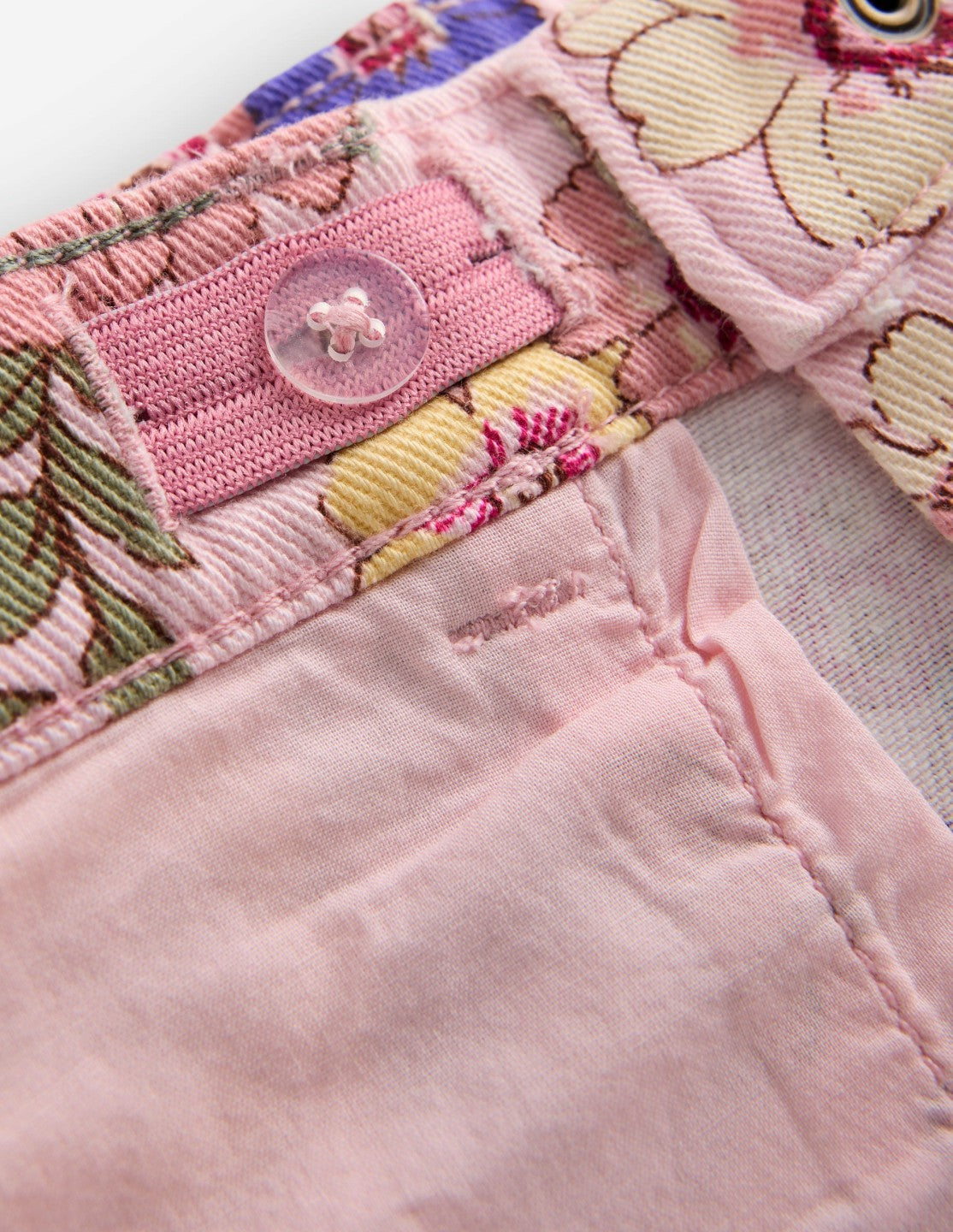 Wide Leg Jeans-Blooming Pink Floral Bloom / Boden Discount