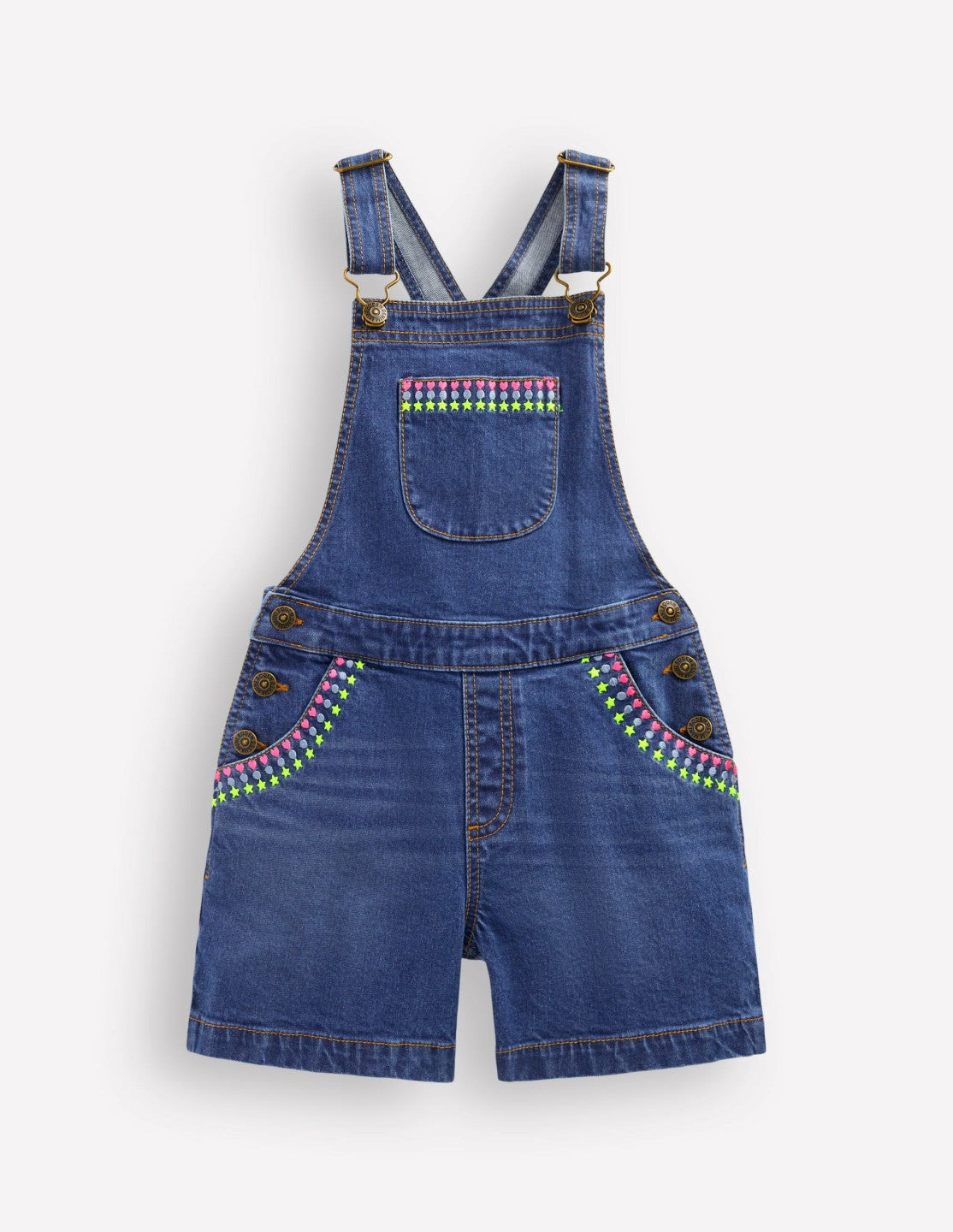 Short Overalls-Mid Vintage Embroidered / Boden Sale