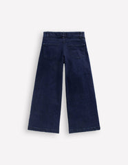 Wide Leg Jeans-Dark Vintage Blue / Boden Outlet