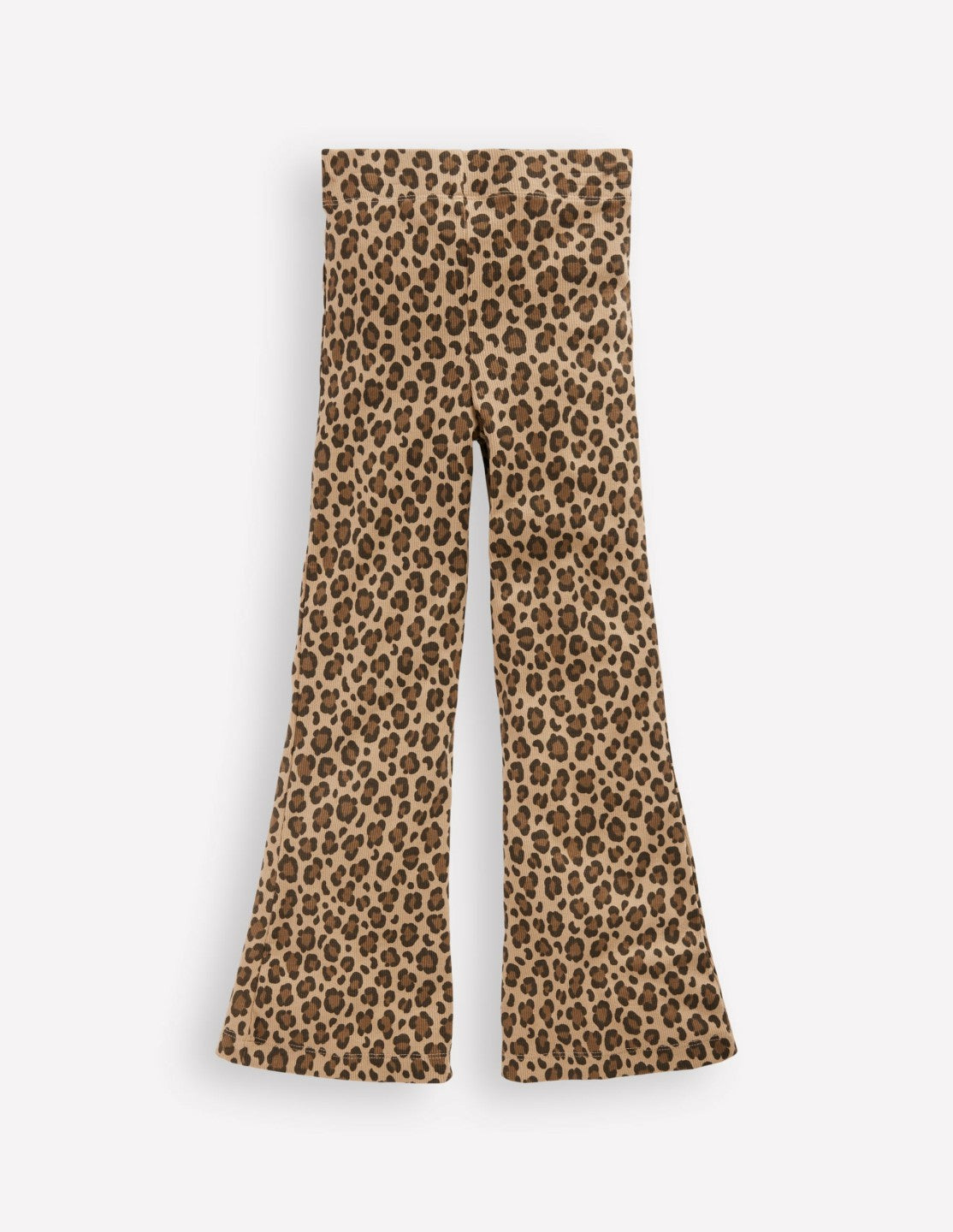 Ribbed Flared Leggings-Leopard / Boden us