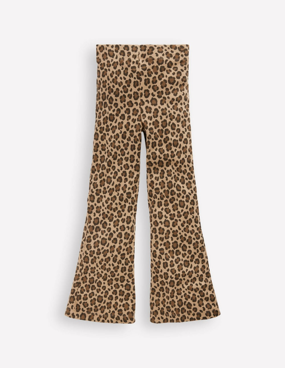 Ribbed Flared Leggings-Leopard / Boden us