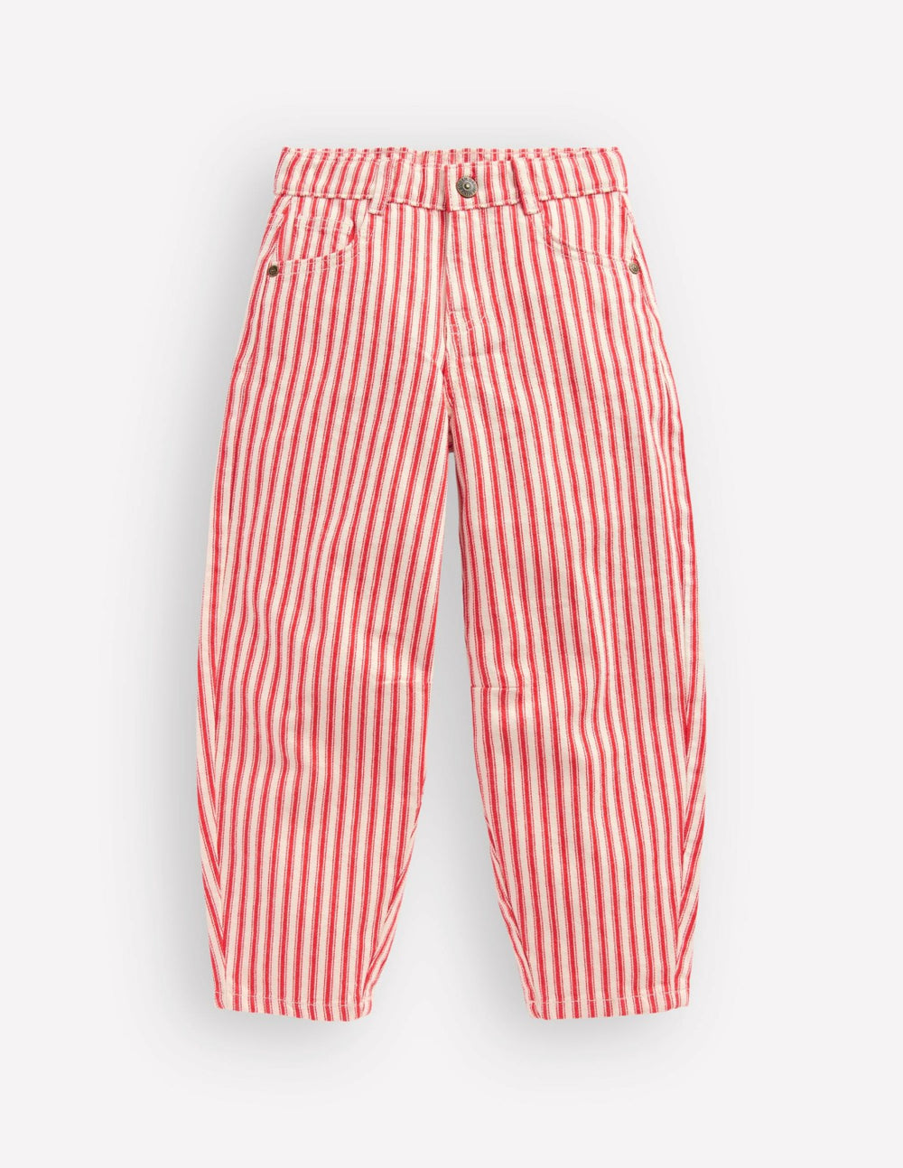 Barrel Leg Jeans-Poppy Red Tram Stripe / Boden On sale