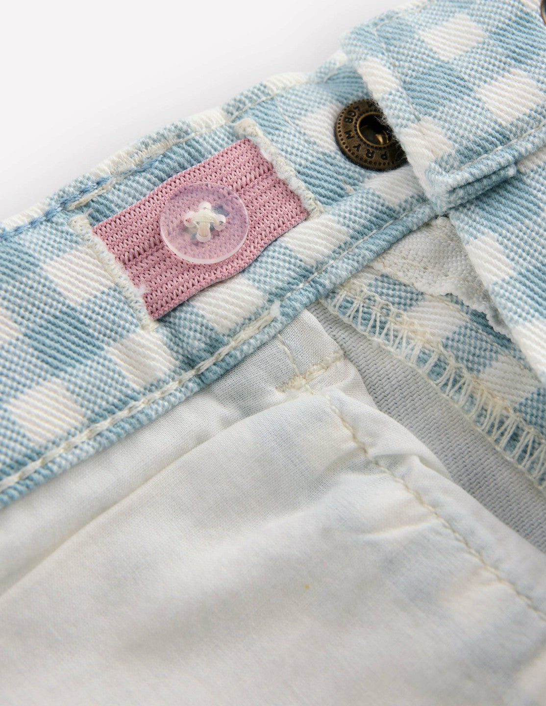 Capri Pants-Blue Gingham / Boden Discount