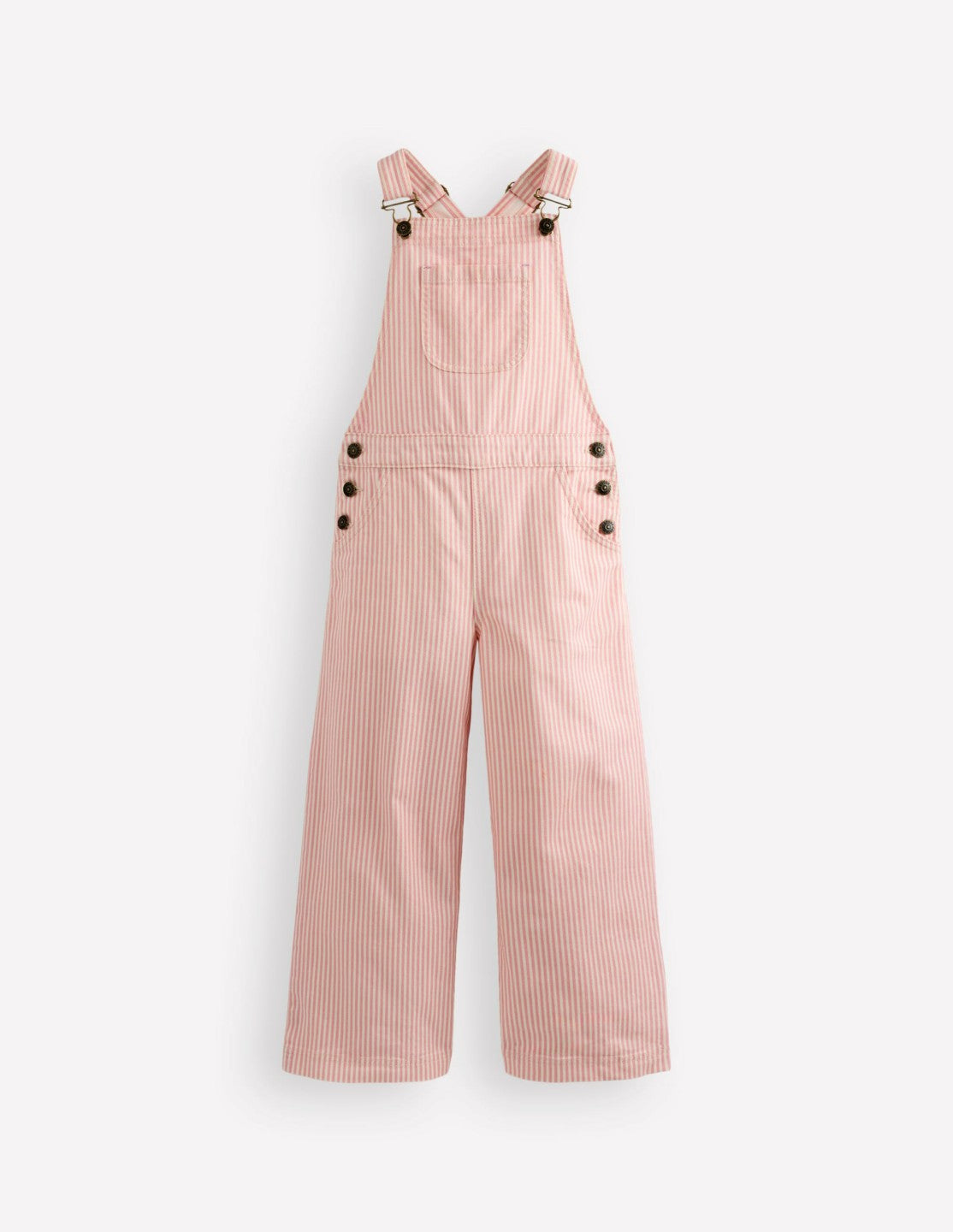 Wide Leg Overalls-Pink Ticking Stripe / Boden us