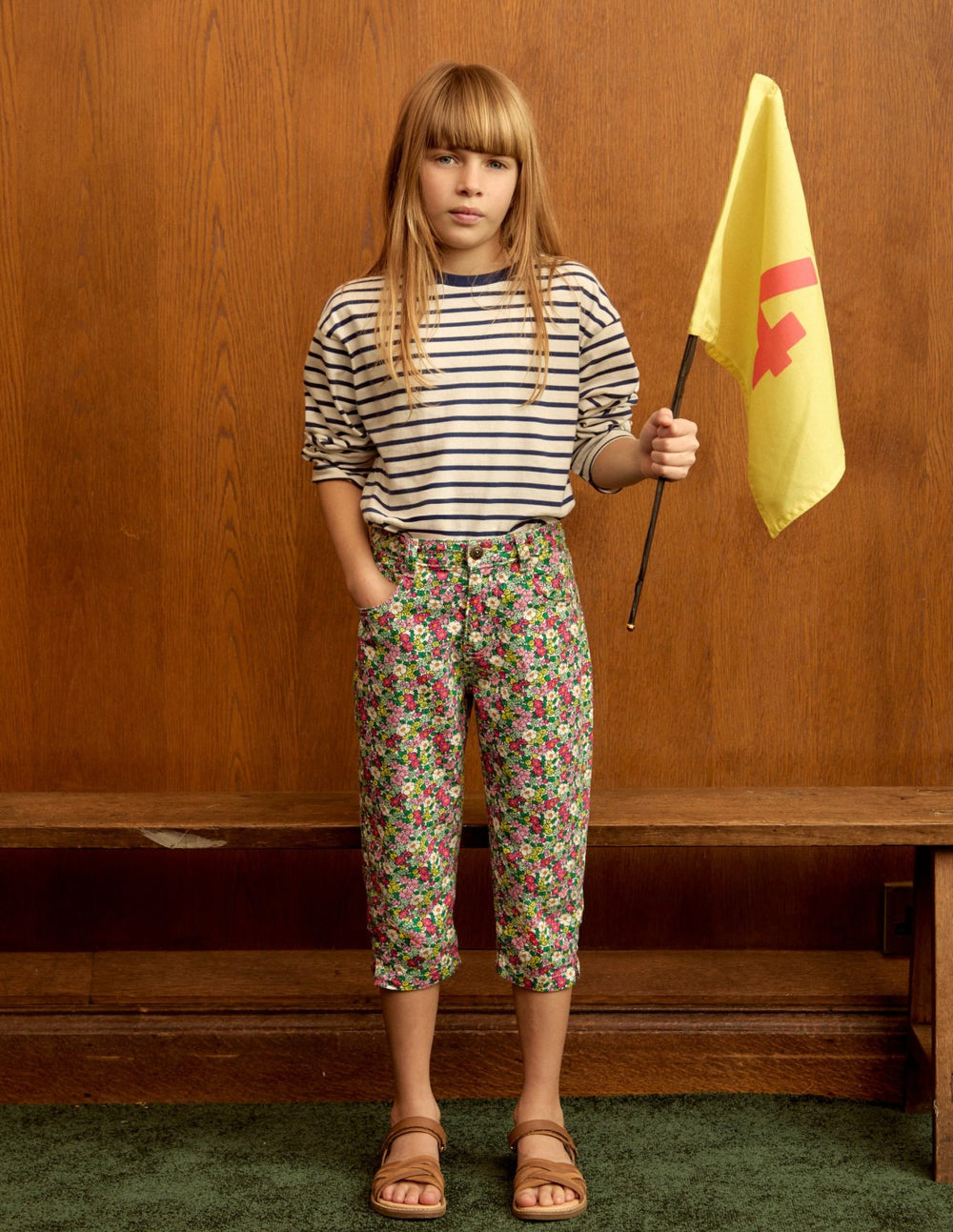 Capri Pants-Multi Summerflower Bed / Boden