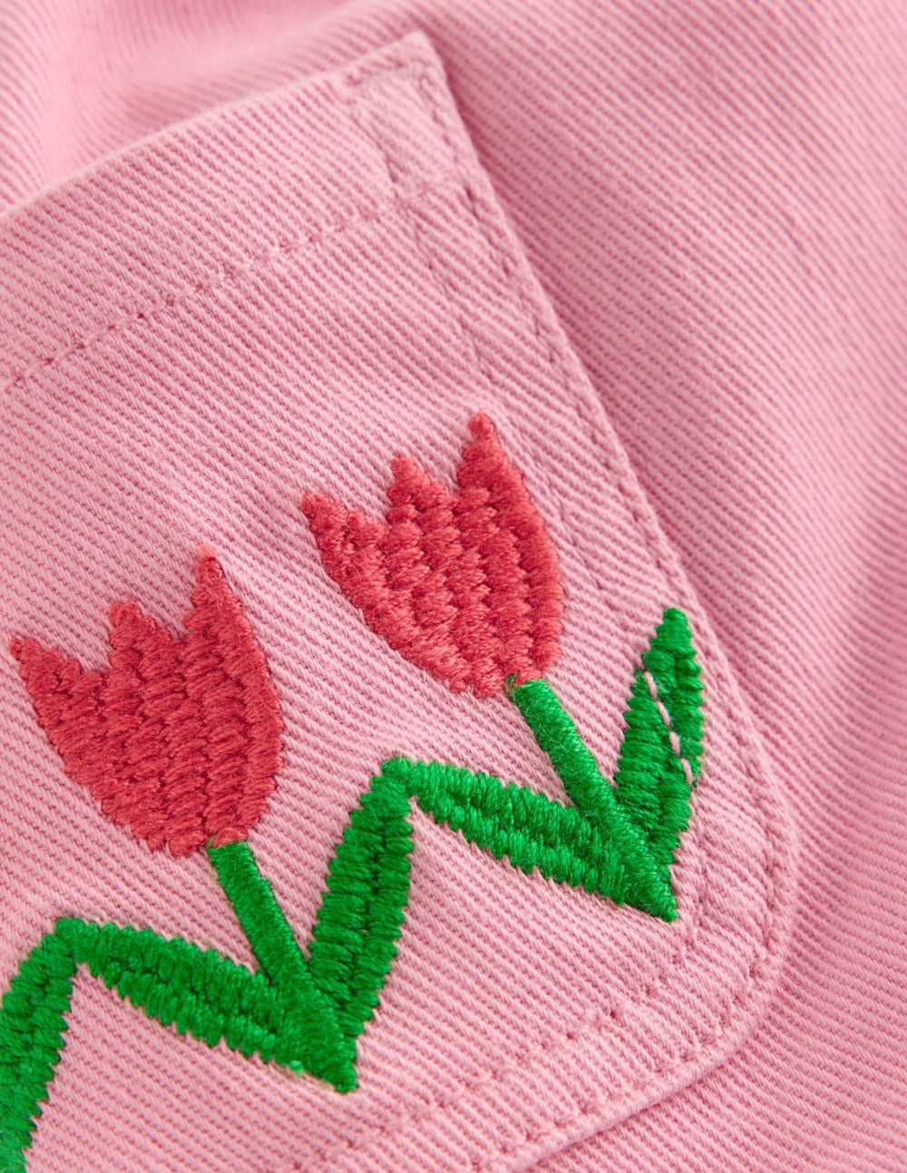 Wide Leg Pull-on Jeans-Pink Tulips / Boden Outlet