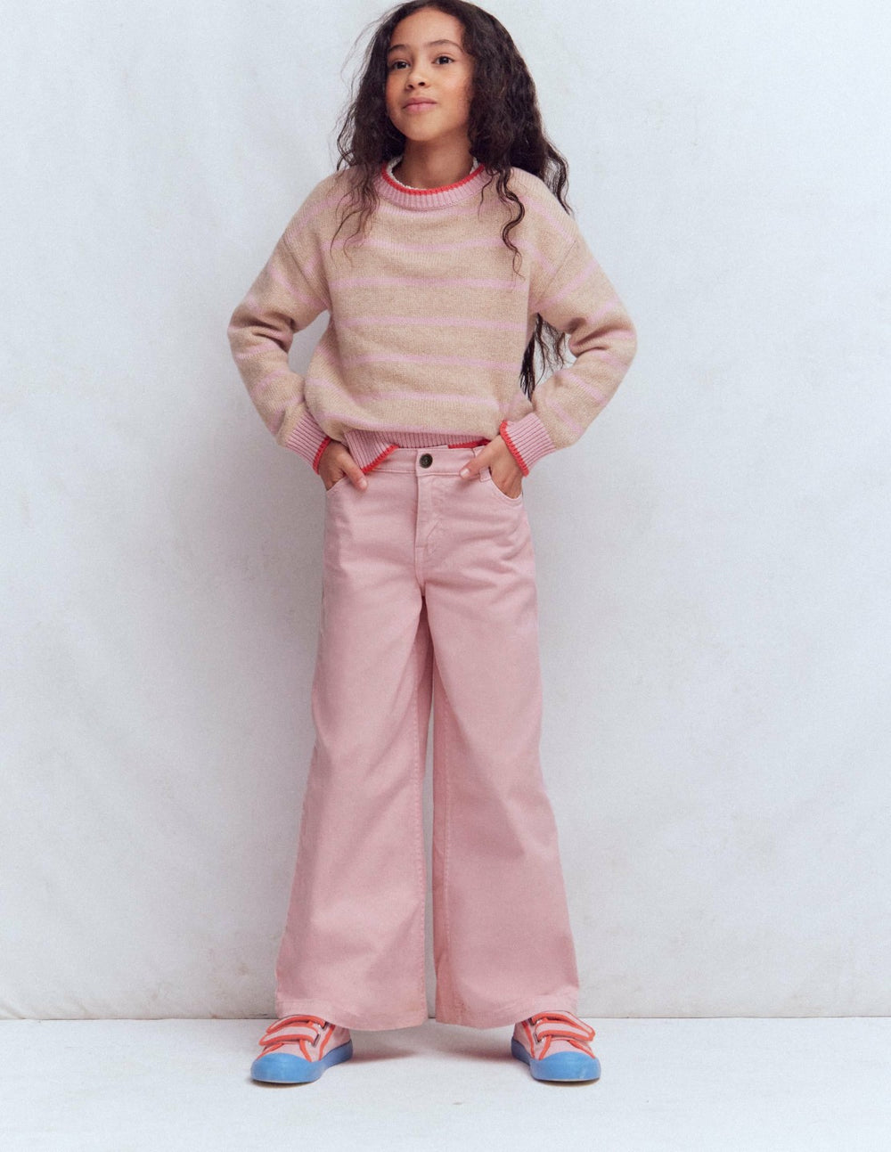 Wide Leg Jeans-Pink / Boden us