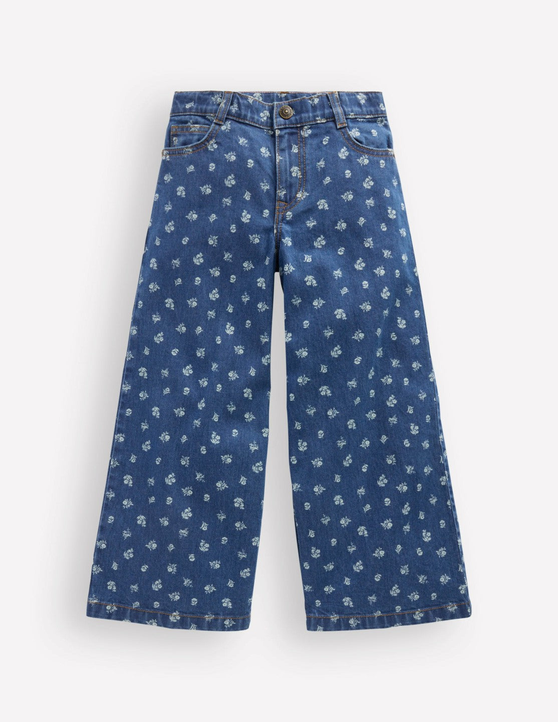 Wide Leg Jeans-Denim Floral / Boden Online