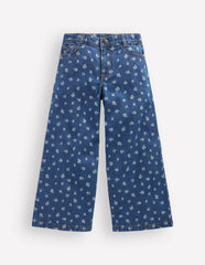 Wide Leg Jeans-Denim Floral / Boden Online