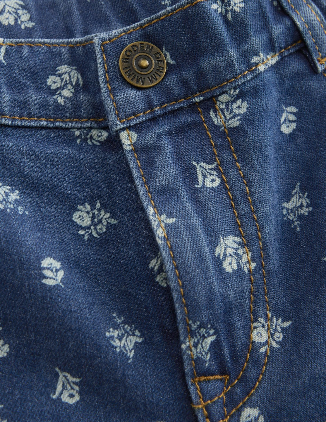 Wide Leg Jeans-Denim Floral / Boden Online