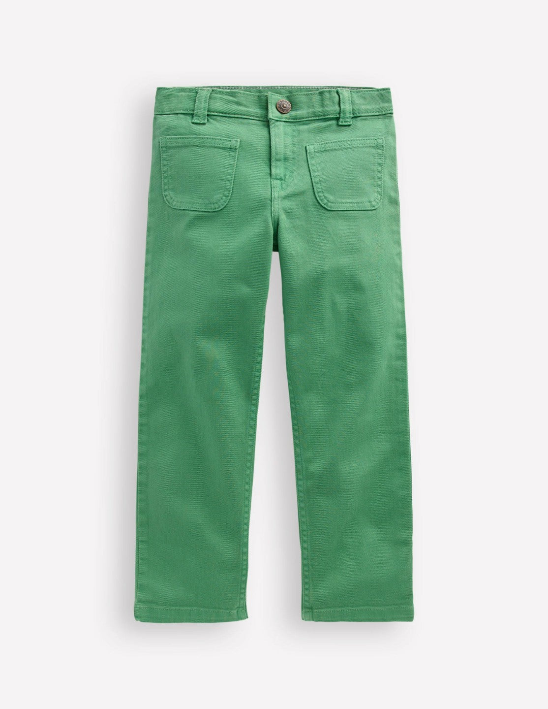 Patch Pocket Straight Jeans-Green / Boden us
