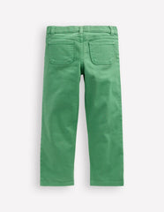 Patch Pocket Straight Jeans-Green / Boden us