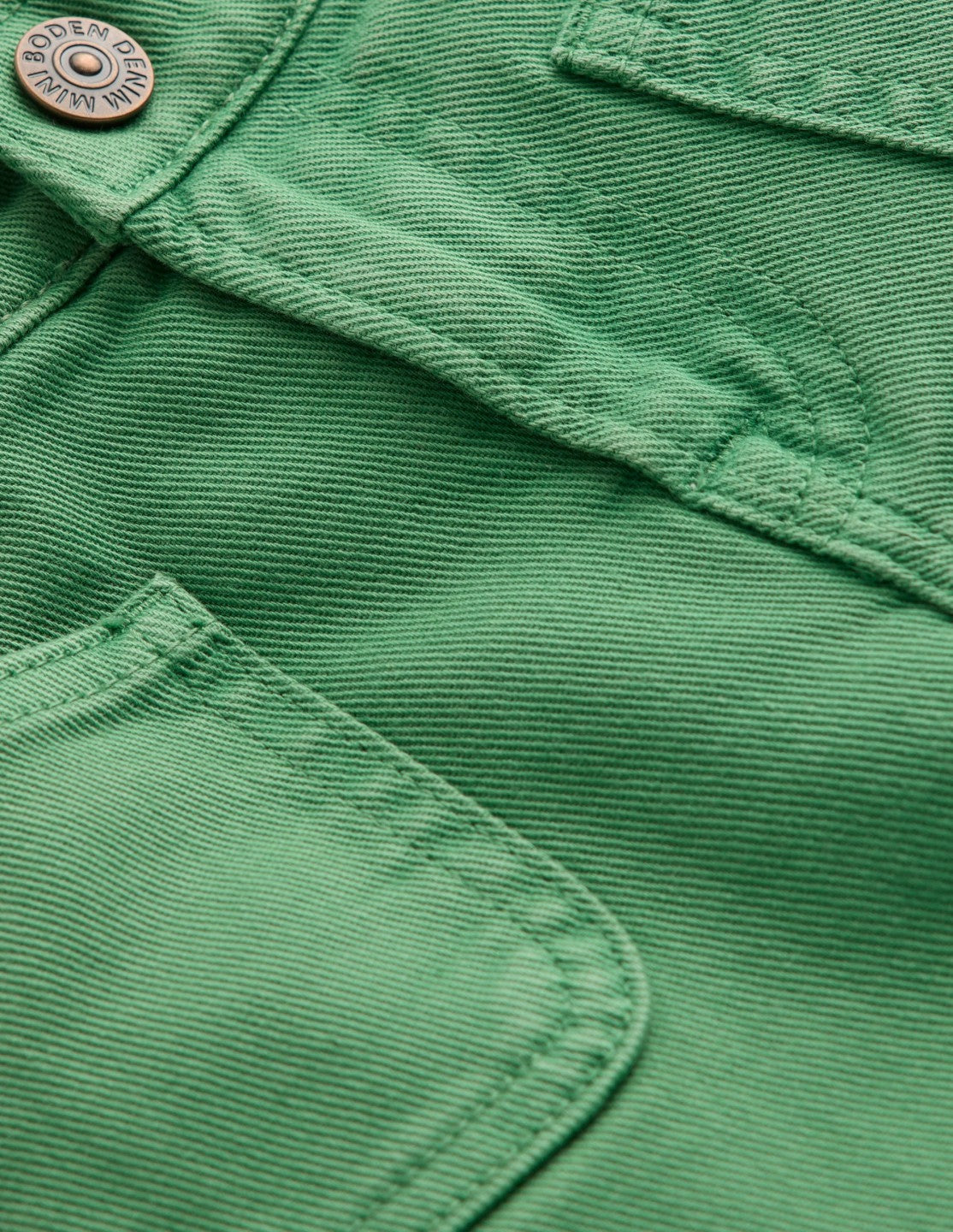 Patch Pocket Straight Jeans-Green / Boden us