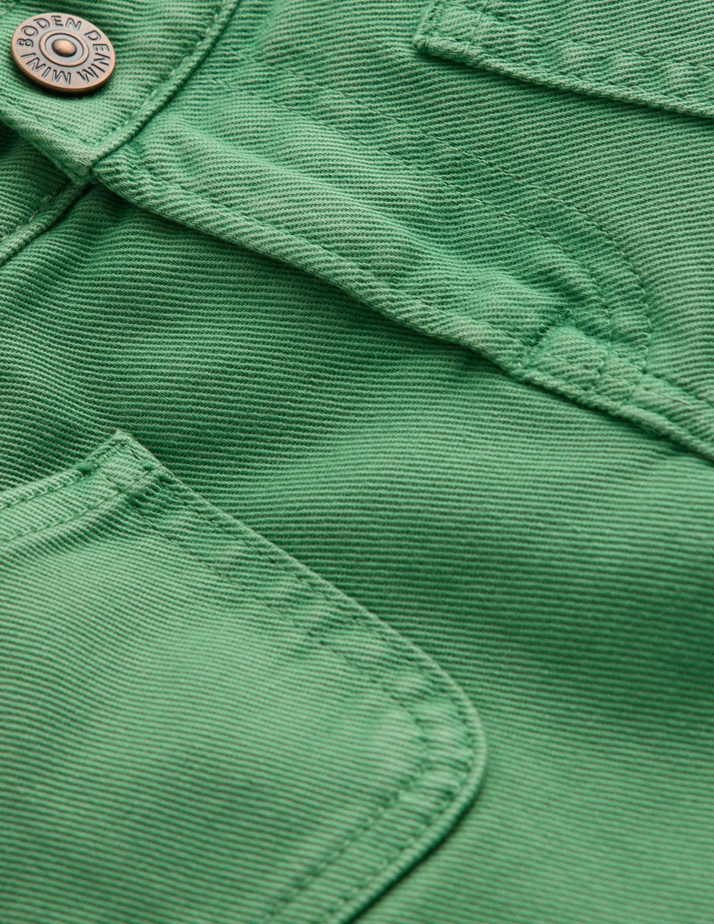 Patch Pocket Straight Jeans-Green / Boden us