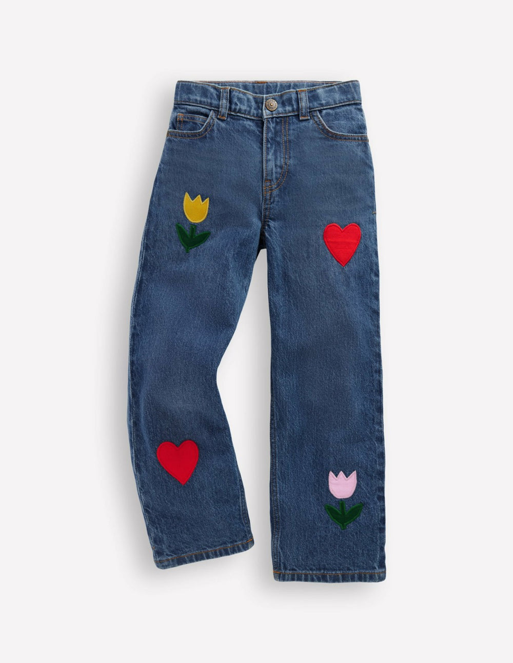 Relaxed Jean-Mid Vintage Applique / Boden Sale