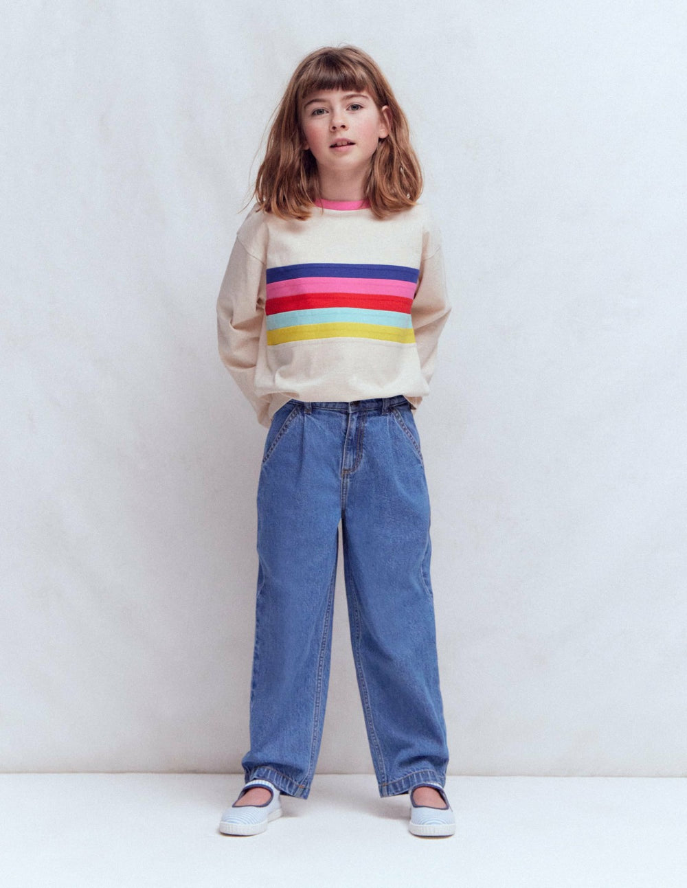 Pleat Jeans-Mid Vintage Denim / Boden Discount