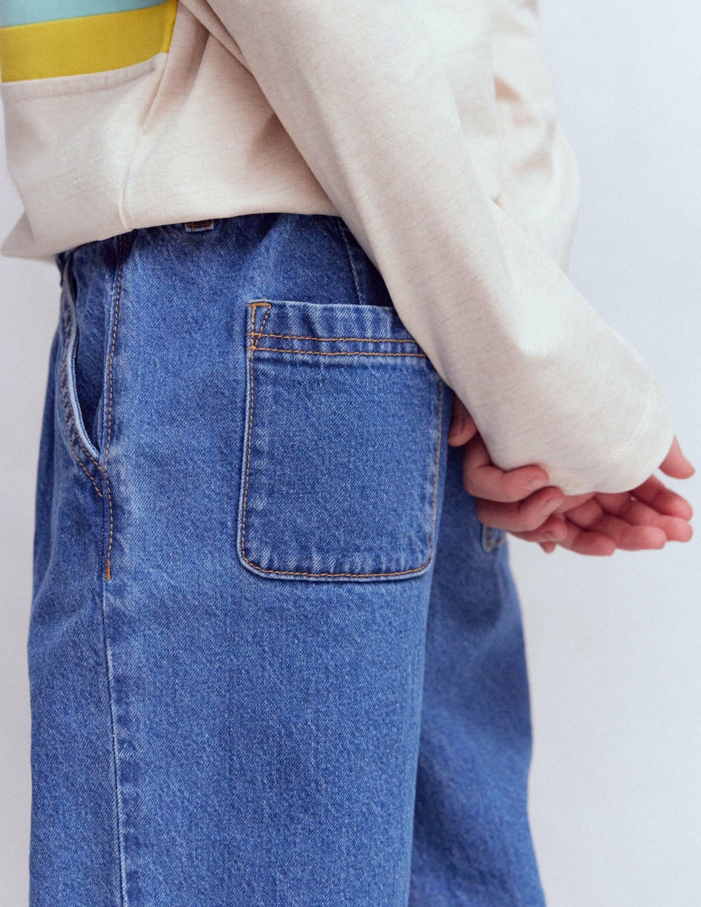 Pleat Jeans-Mid Vintage Denim / Boden Discount