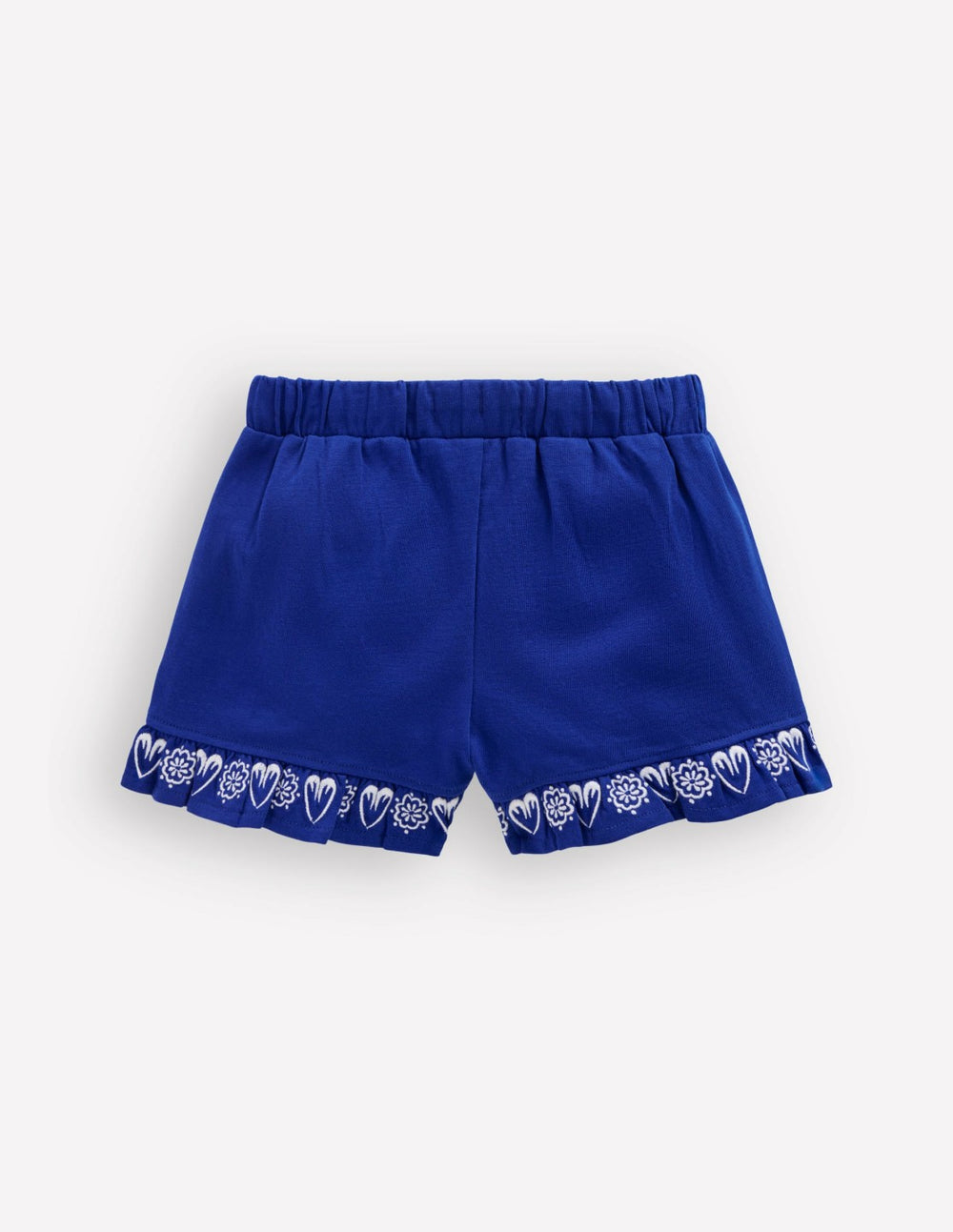 Embroidered Jersey Shorts-Bright Blue Embroidery / Boden Sale
