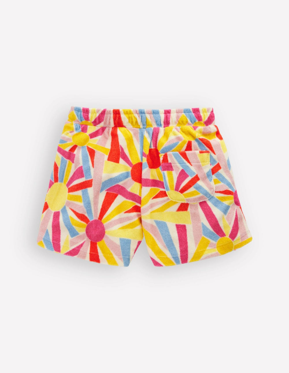 Patch Pocket Towelling short-Soft Ivory Sunburst / Boden Online
